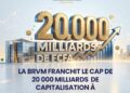 COMMUNIQUE DE PRESSE: LA BRVM FRANCHIT LE CAP DES 20 000 MILLIARDS DE FCFA